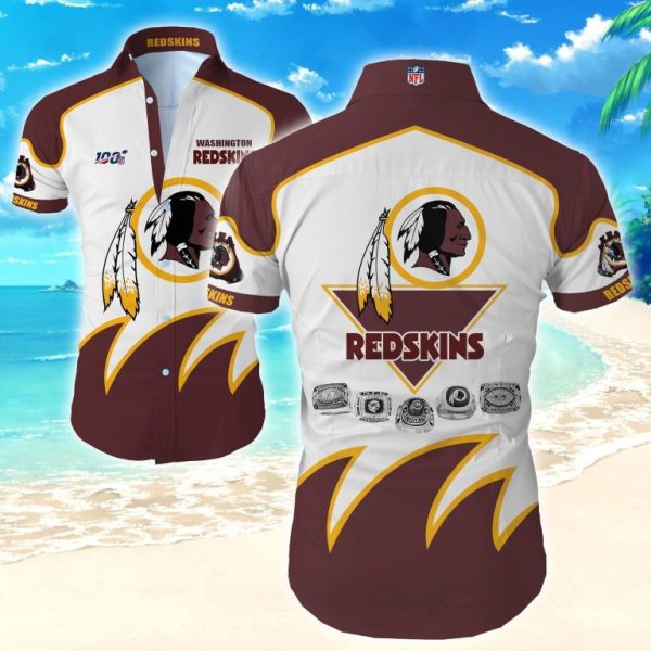 Beach Shirt Nfl Washington Redskins Hawaiian Shirt Tropical Shirt Mens