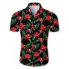 Beach Shirt Tampa Bay Buccaneers Hawaiian 3D Shirt Floral Button Up Slim Fit Body- NFL