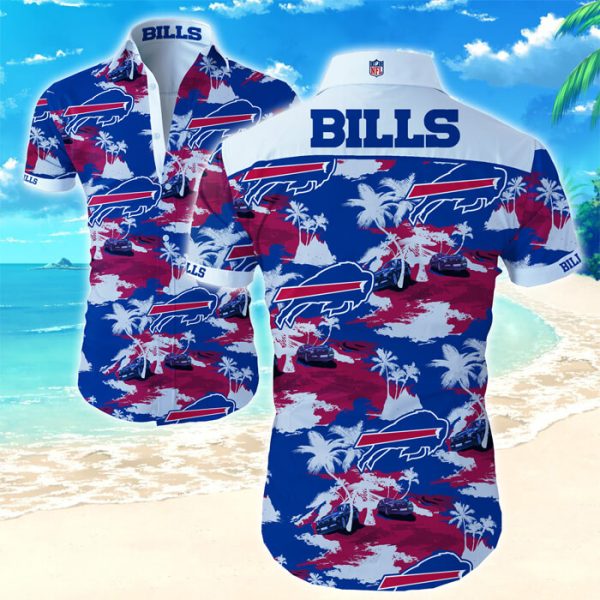 Buffalo Bills Hawaiian Shirt N39 tropical flower