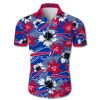 Buffalo Bills Hawaiian Shirt tropical flower beach