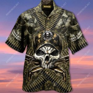 2nd Amendment Americas Original Homeland Security Skull Hawaiian Shirt