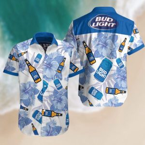 3d Light Bud Hawaiian Busch Latte T Shirt