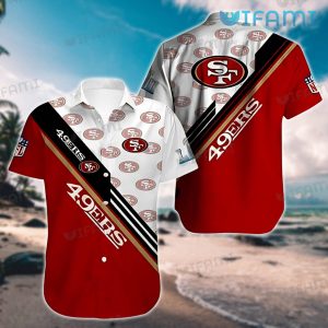 49ers Aloha Shirt Logo Pattern San Francisco 49ers Gift