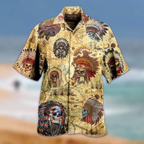 African American Skull Hawaiian Aloha Shirts