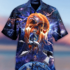 Ailen Skull In The Galaxy Space Hawaiian Unisex Shirts