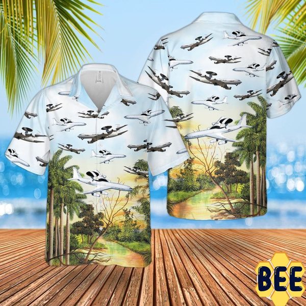 Air Force Boeing E-3 Sentry Trending Hawaiian Shirt-1