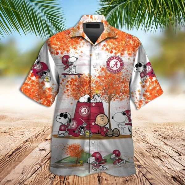 Alabama Hawaiian Shirt Alabama Crimson Hawaiian Shirt