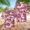 Alabama Hawaiian Shirt Alabama Usa Pink Tropical Leaf Hawaiian Shirt