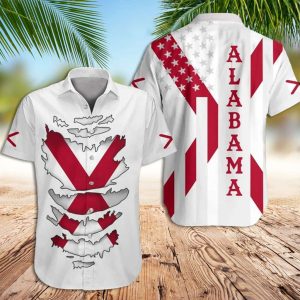 Alabama Hawaiian Shirt Honor Flag State Alabama Hawaiian Shirt