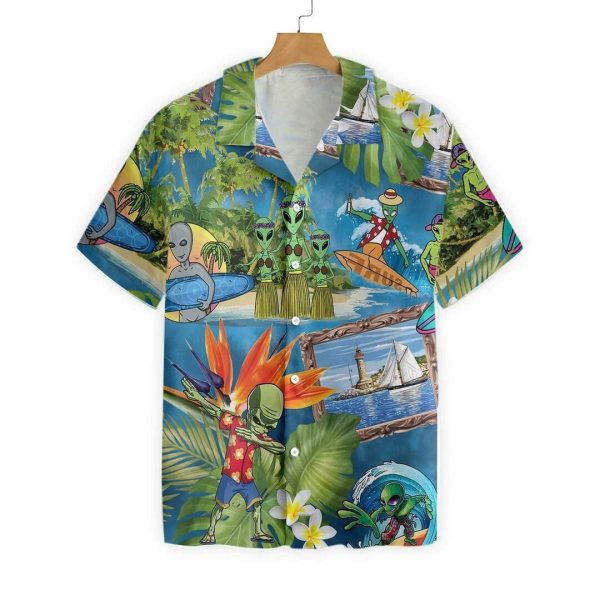 Alien Tropical Summer Hawaiian Shirt