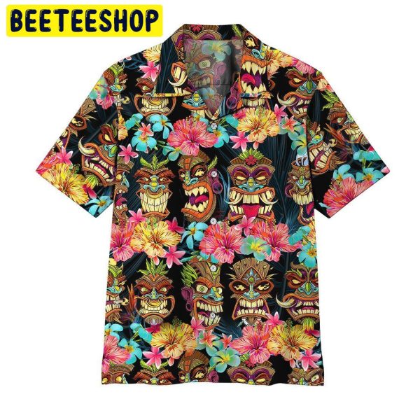 Art Tiki Head Trending Hawaiian Shirt-1