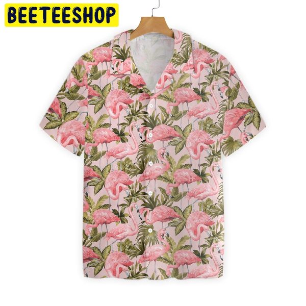 Art Tropical Flamingo Trending Hawaiian Shirt-1