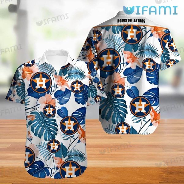 Astros Aloha Shirt Palm Tree Flower Logo Houston Astros Gift