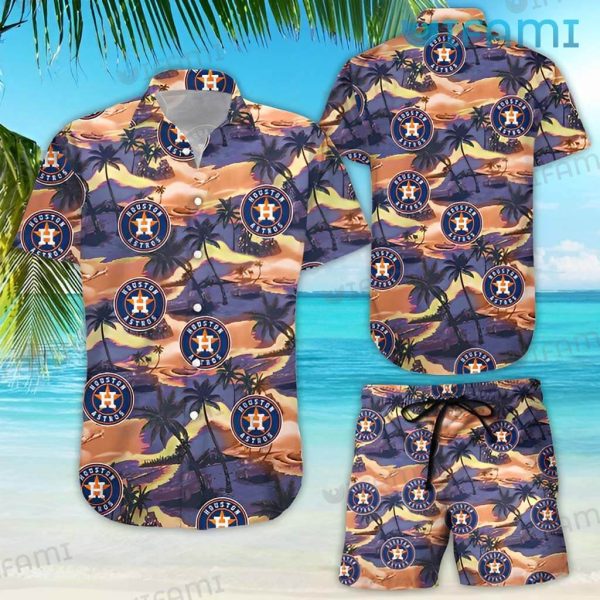 Astros Hawaiian Shirt Desert Oasis Logo Coconut Tree Houston Astros Gift