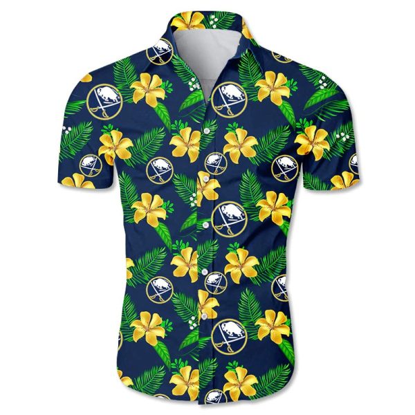 Buffalo Sabres Hawaiian shirt Tropical Flower summer