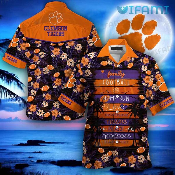 Clemson Tigers Hawaiian Shirt Family Football Home Run Clemson Gift