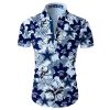 Dallas Cowboys Hawaiian Shirt Tropical Flower Short Sleeve