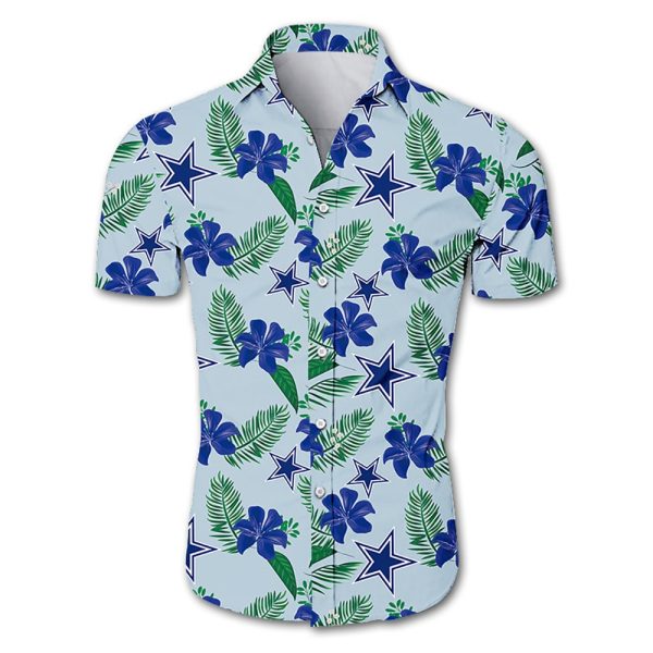 Dallas Cowboys Hawaiian Shirt Tropical Flower summer 2020