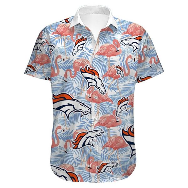 Denver Broncos Hawaiian Shirt flower summer 2022 gift for fans