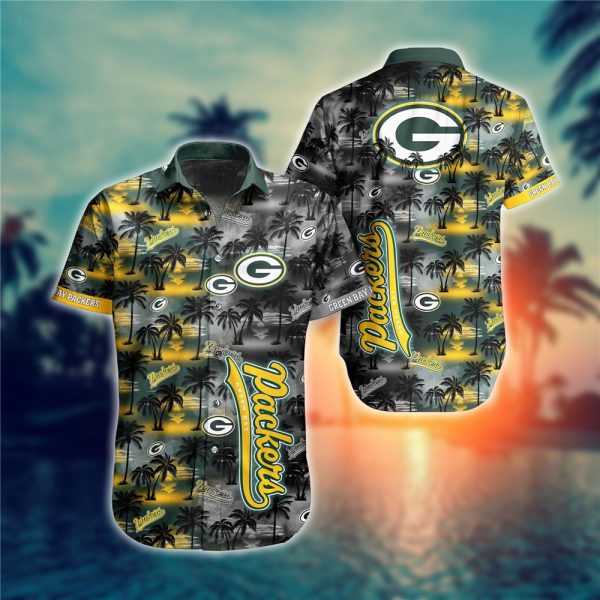 Green Bay Packers Hawaiian Shirts flower gift for summer 2022