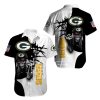 Green Bay Packers button-up shirt Iron Maiden gift for Halloween