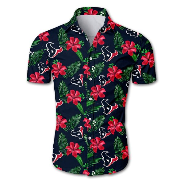 Houston Texans Hawaiian Shirt Tropical Flower summer 2020