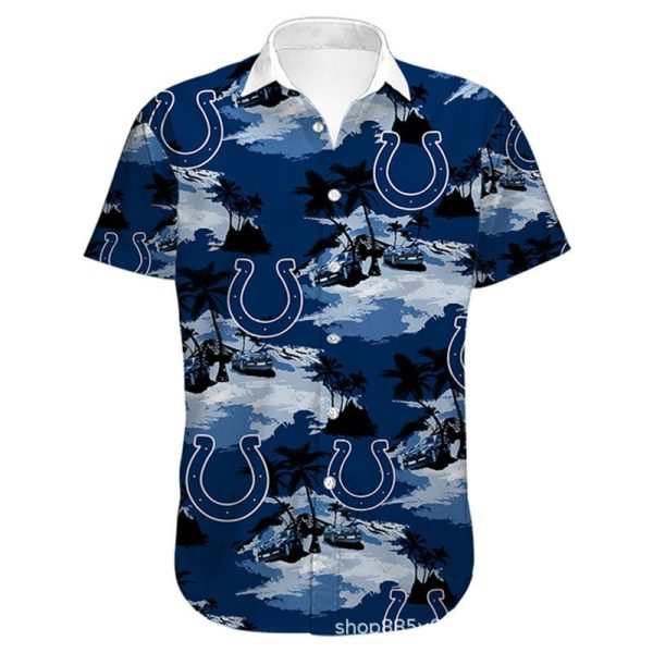 Indianapolis Colts Hawaiian Shirt flower summer 2022 gift for fans