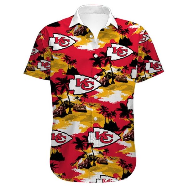 Kansas City Chiefs Hawaiian Shirt flower summer 2022 gift for fans