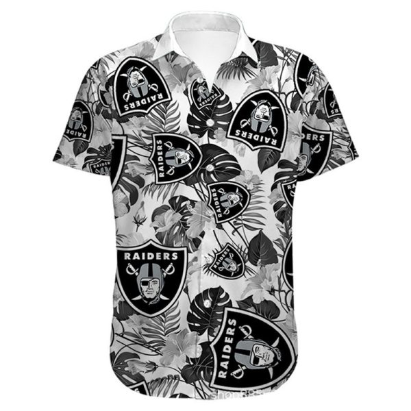 Las Vegas Raiders Hawaiian Shirt flower summer 2022 gift for fans