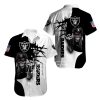 Las Vegas Raiders button-up shirt Iron Maiden gift for Halloween