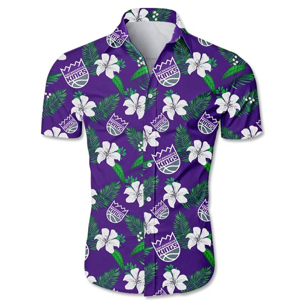 Sacramento Kings Hawaiian shirt Tropical Flower summer