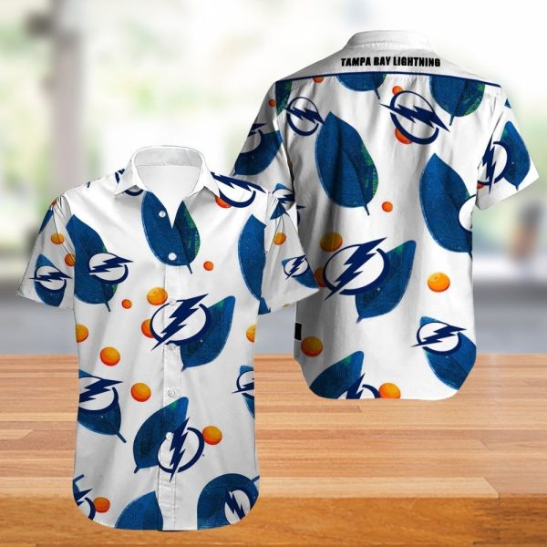 Tampa Bay Lightning Hawaiian Shirt Tropical Flowers summer for fans