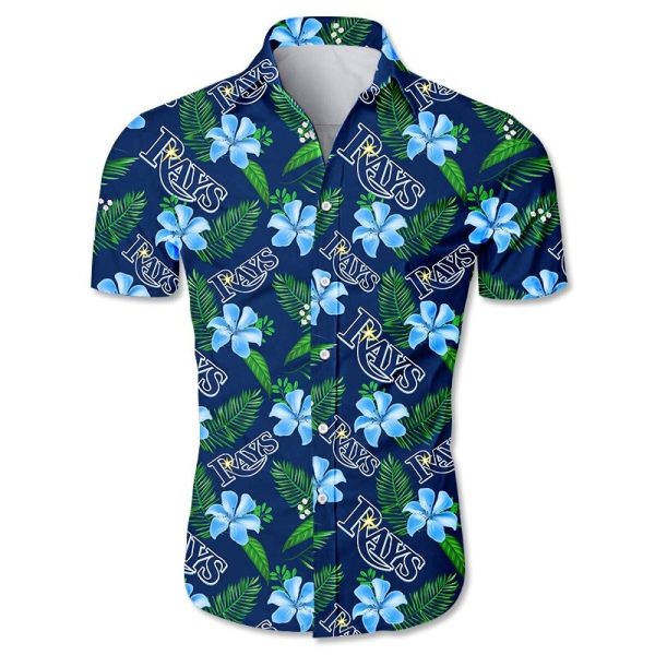 Tampa Bay Rays Hawaiian Shirt Tropical flower gift for fans