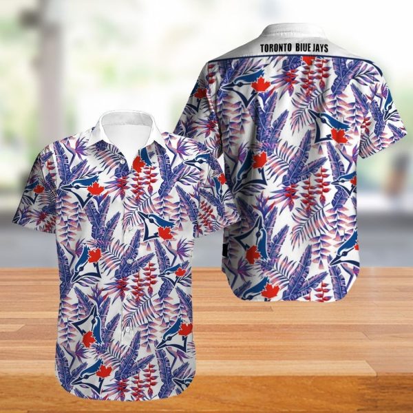 Toronto Blue Jays Hawaiian Shirt flower summer gift for fans