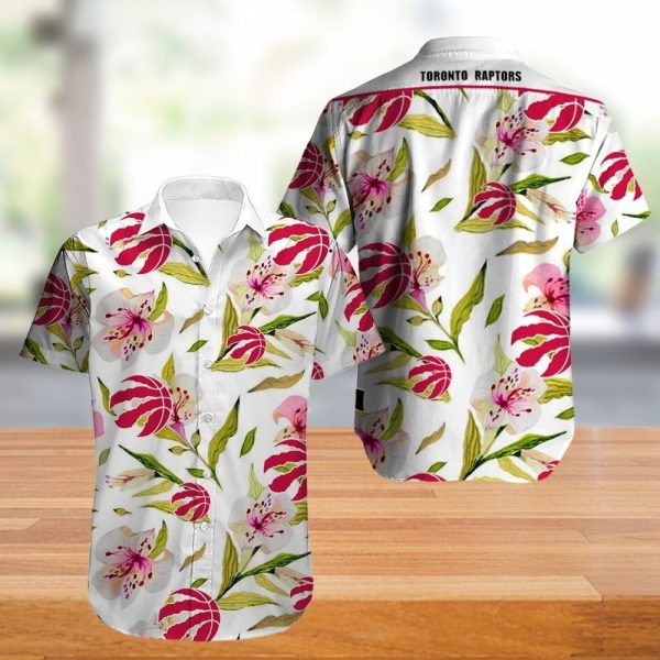 Toronto Raptors Hawaiian Shirt Flower summer new design